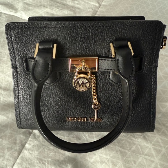 Michael Kors Black Mini Bag with Gold Accents - Picture 1 of 6